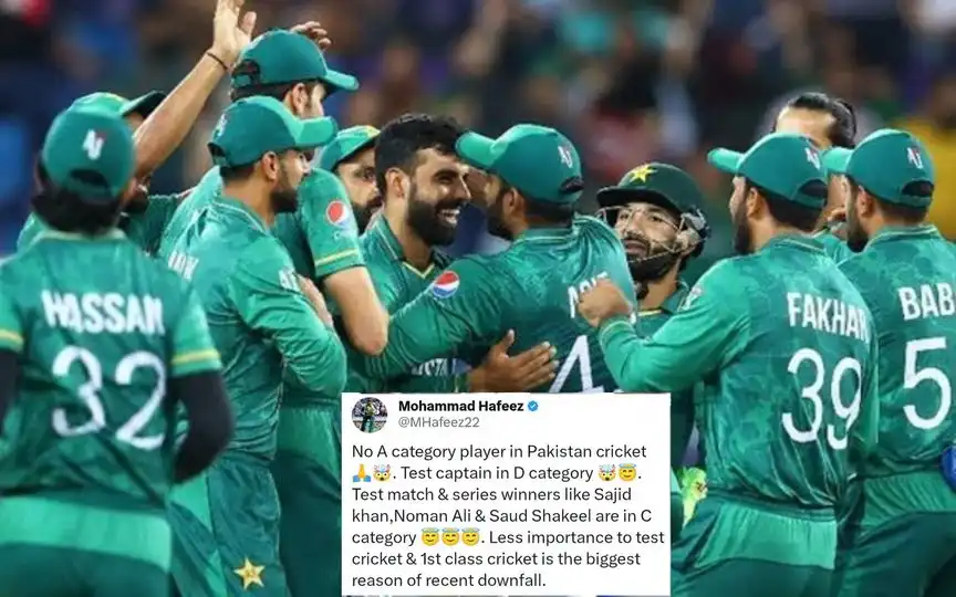 “Test Captain In…”: Mohammad Hafeez Takes A Dig At PCB Over Central Contract Shake-Up